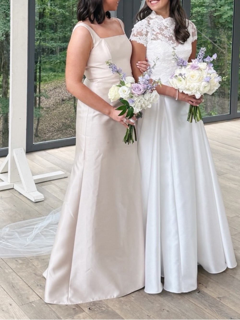 Alfred Sung Bridesmaid Dress Champagne